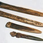 Костяные ножи для снятия рыбьей кожи согбоко